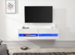 GFW Galicia 120cm Wall TV Unit with LED White-40830