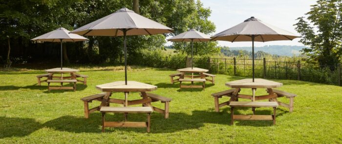 Zap Winer Diner Picnic Table for 6-41218