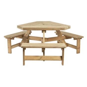 Zap Winer Diner Picnic Table for 6-0