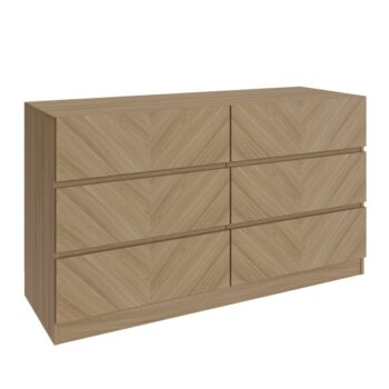 GFW CATANIA 3+3 DRAWER CHEST EURO OAK
