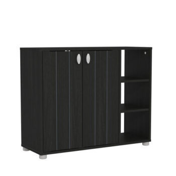 Gfw BIDEFORD SHOE CABINET RUSTICK BLACK OAK