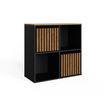 Gfw KUBE 2x2 STORAGE KUBE BLACK/WALNUT