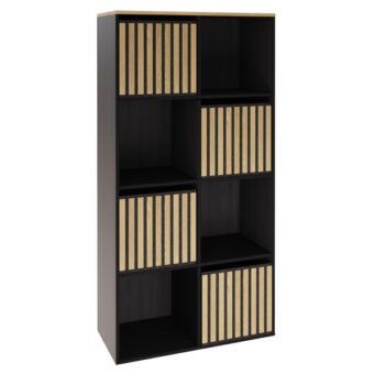 Gfw KUBE 2x4 STORAGE KUBE BLACK/MEDIUM OAK