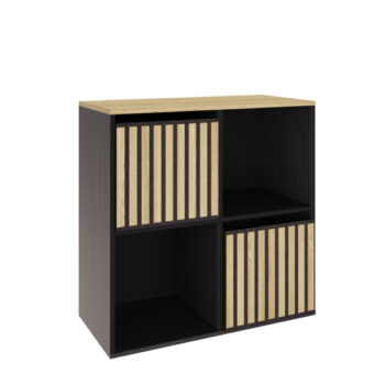 Gfw KUBE 2x2 STORAGE KUBE BLACK/MEDIUM OAK