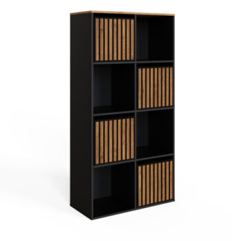 Gfw KUBE 2x4 STORAGE KUBE BLACK/WALNUT